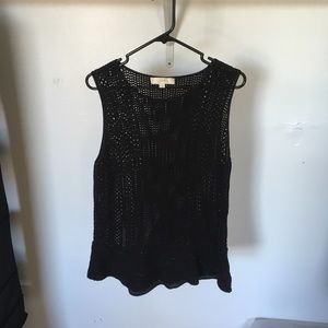 Loft women’s black knitted vest. Size XL